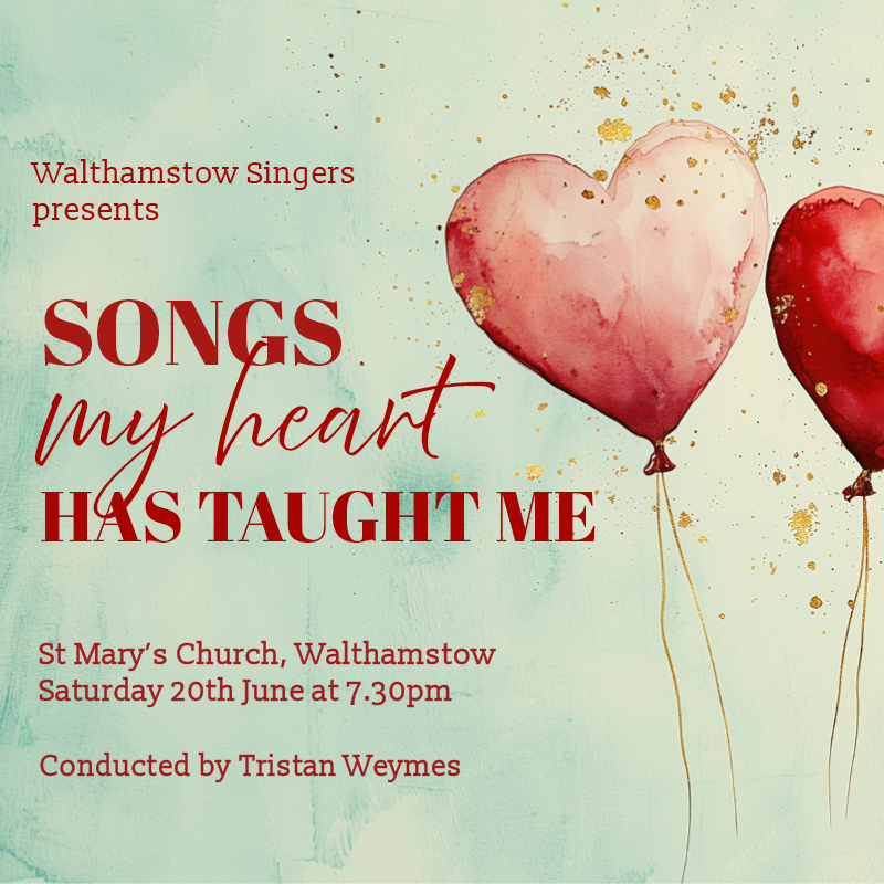 Songs My Heart Has Taught Me - Saturday 20 June at 7.30pm